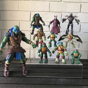 TMNT Lot of 10 Action Figures Shredder Splinter Turtles Loose